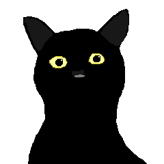 [LINEスタンプ] 黒猫のきぶん